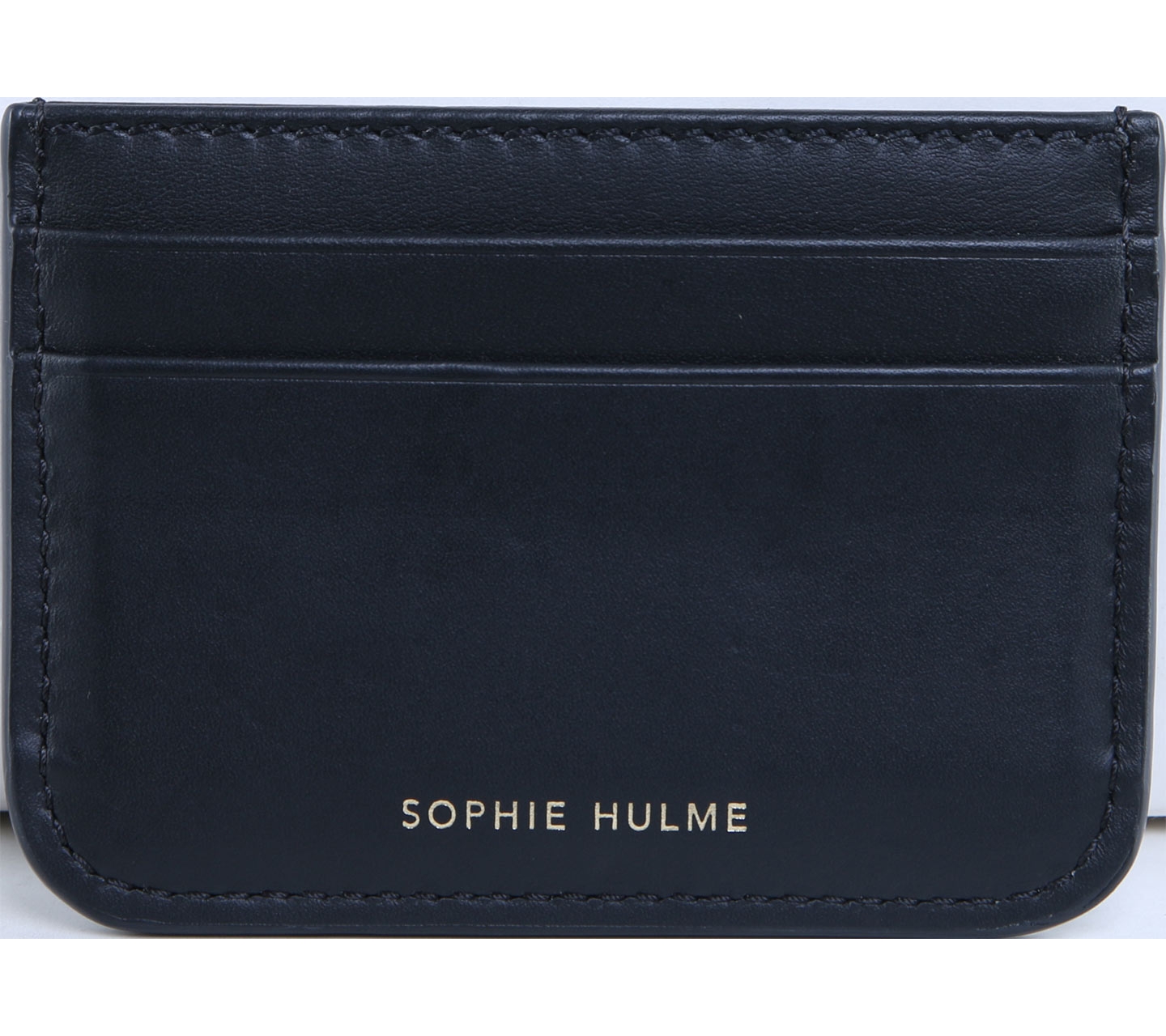 Sophie Hulme Black Card Holder Wallet