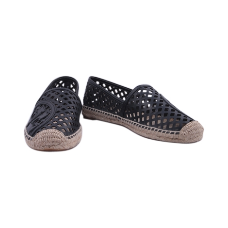 Tory Burch Black Thatched Espadrilles Shoes