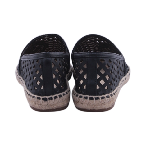 Tory Burch Black Thatched Espadrilles Shoes