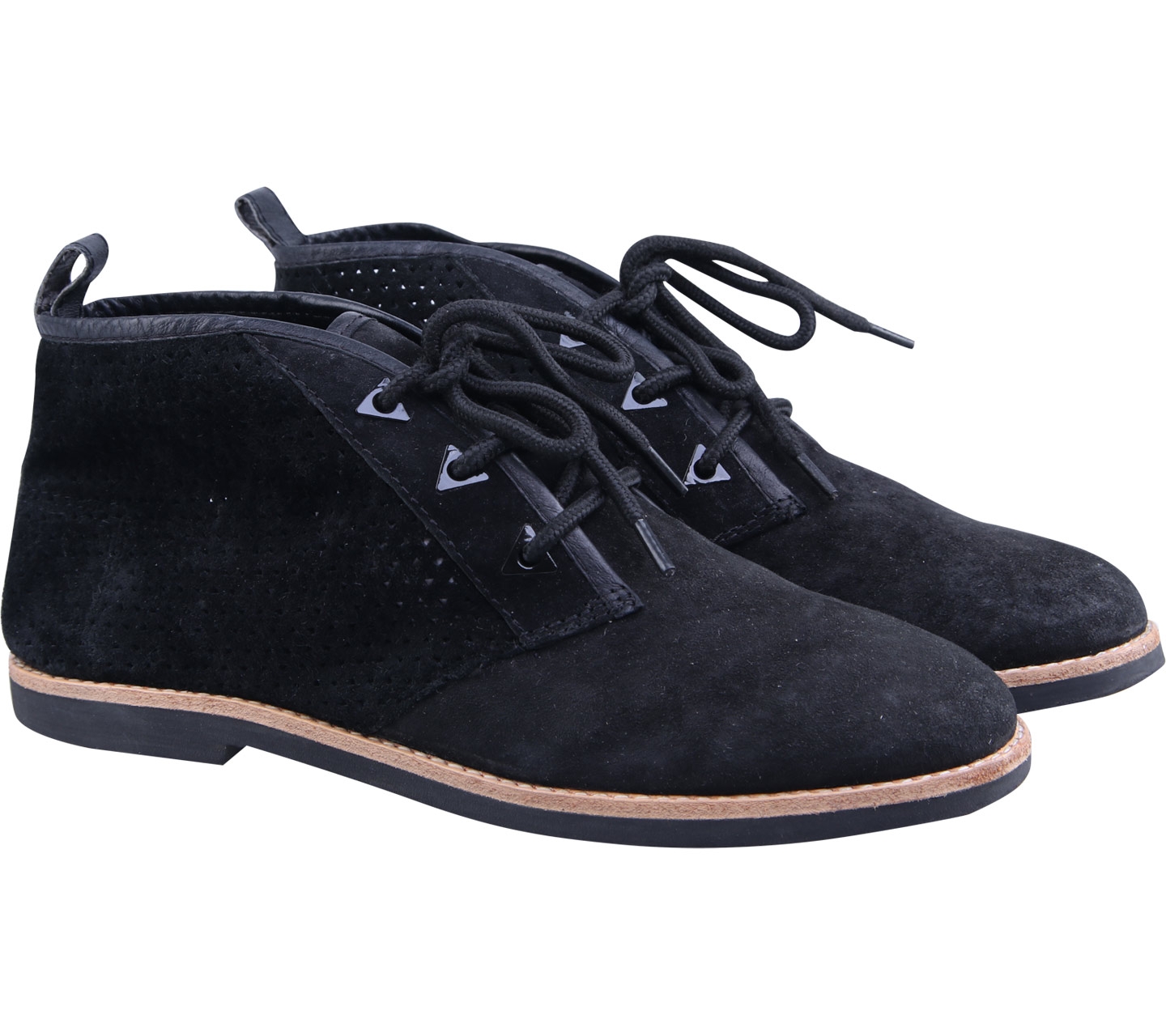 Very Volatile Black Flat Small Bootie Sneakers