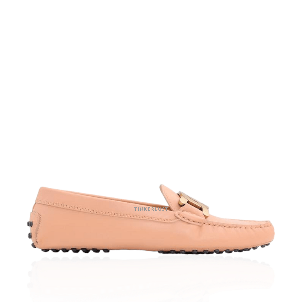 TOD'S Women Kate Gommino Driving Shoes in Pink Leather