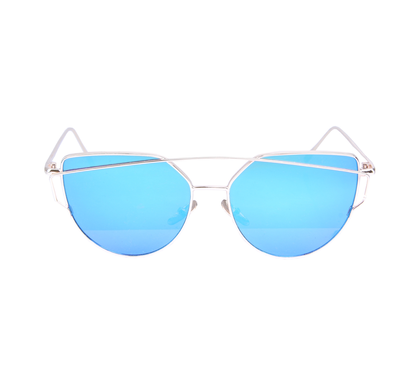 Eustacia&Co Gold And Blue Sunglasses
