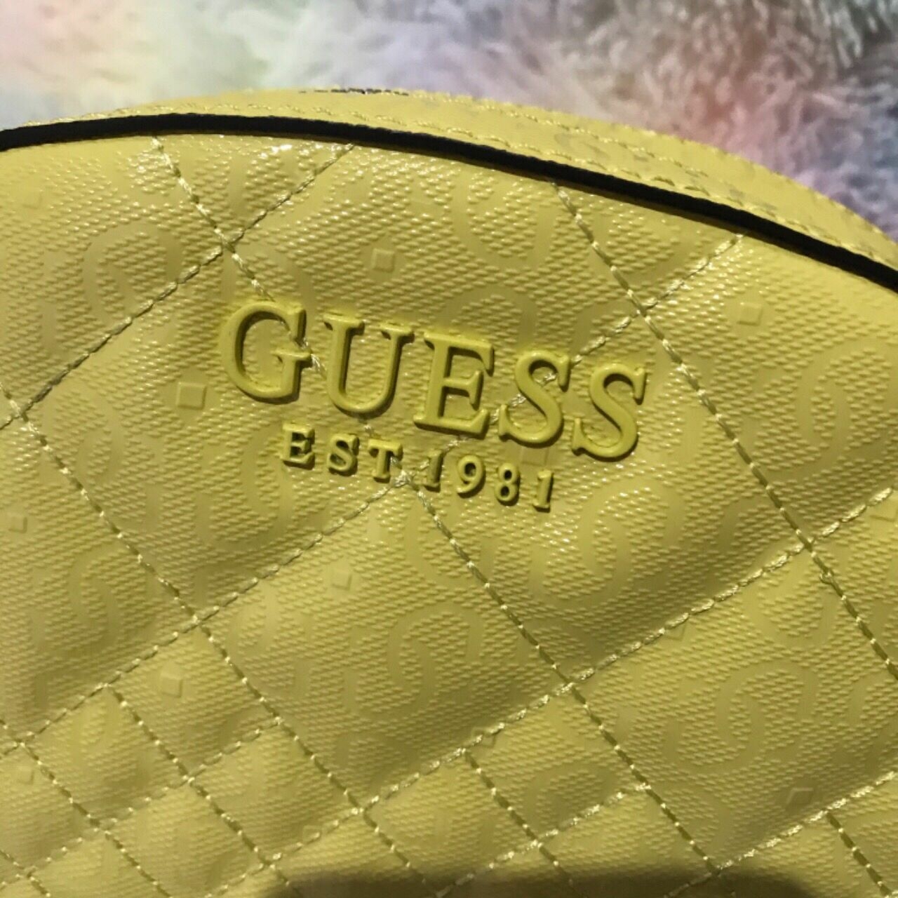 Guess Yellow Queenie Mini Crossbody Bag