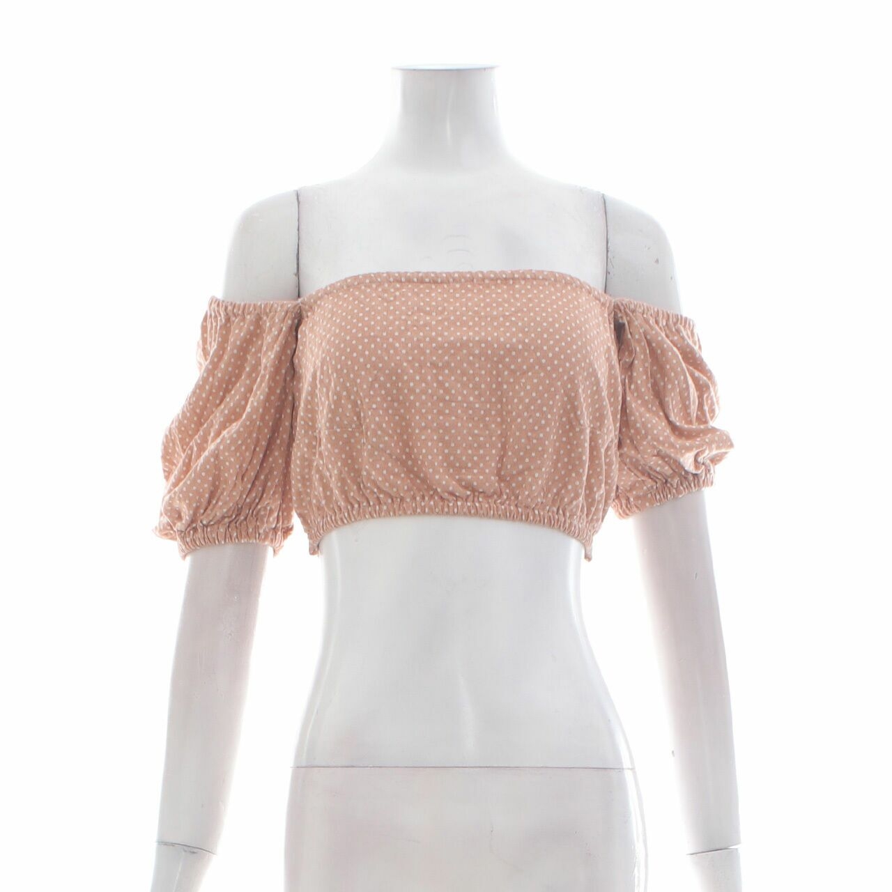 Private Collection Salmon Crop Open Back Blouse
