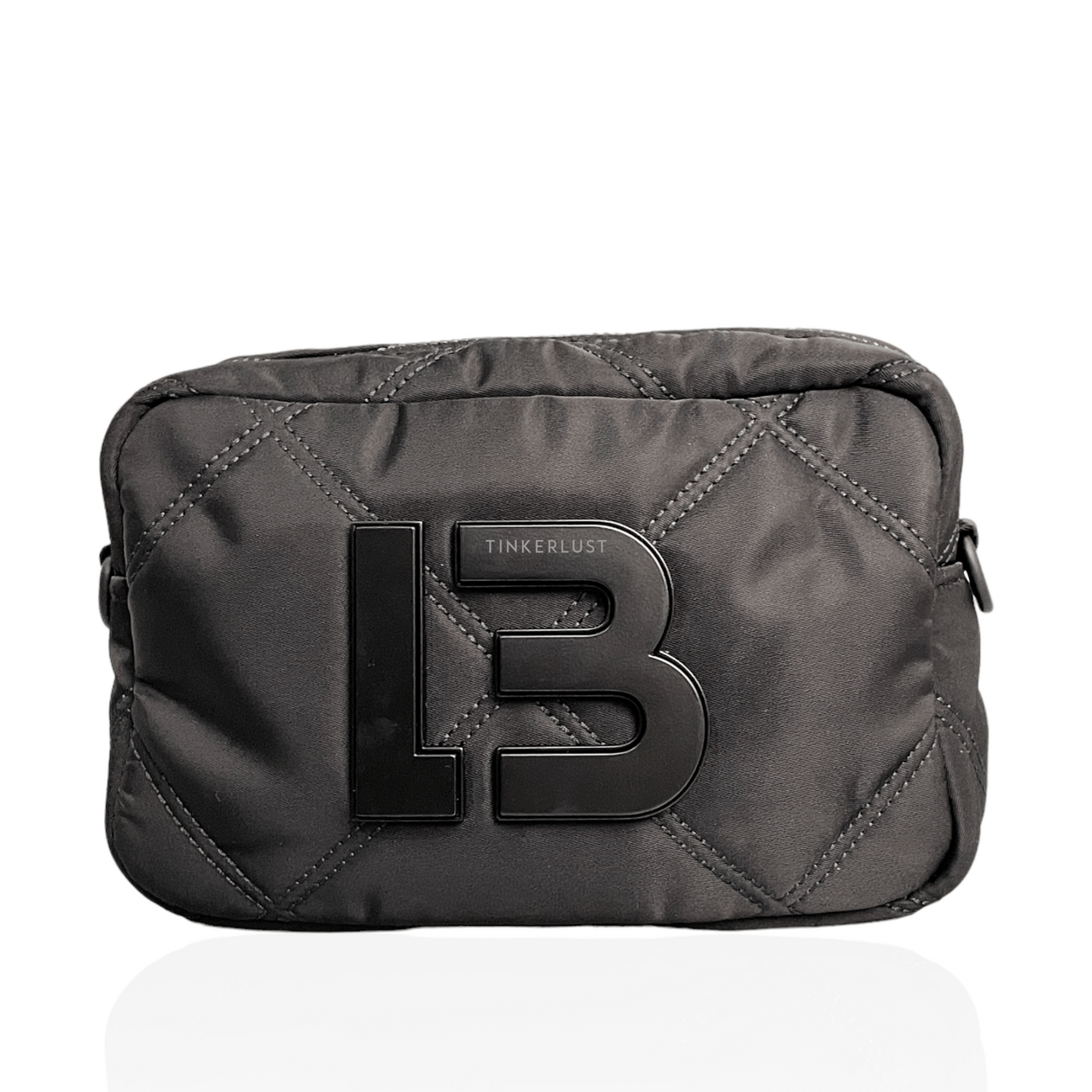 Bimba Y Lola XS All Black Padded Nylon Sling Bag