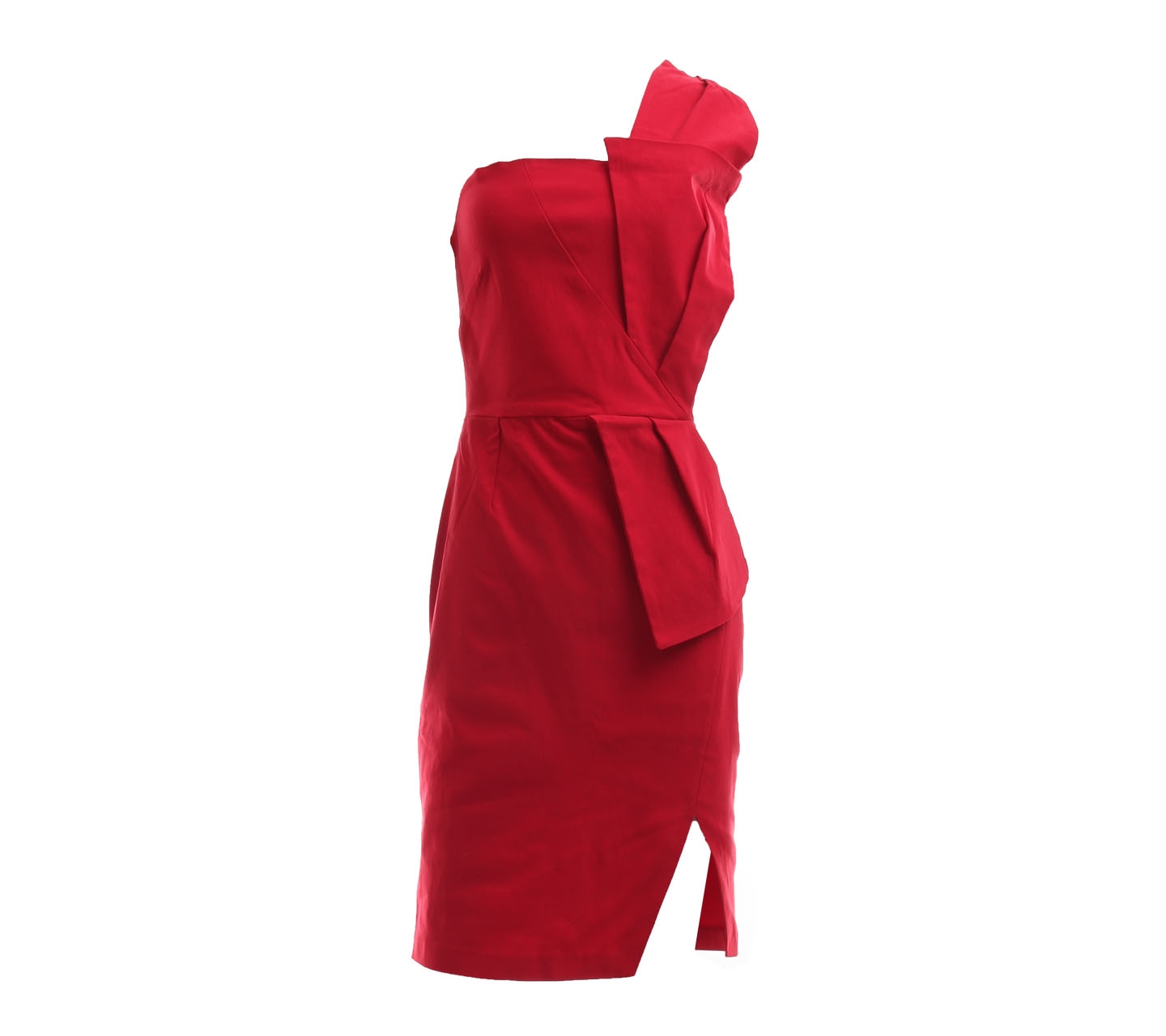 Vesper Red One Shoulder Mini Dress