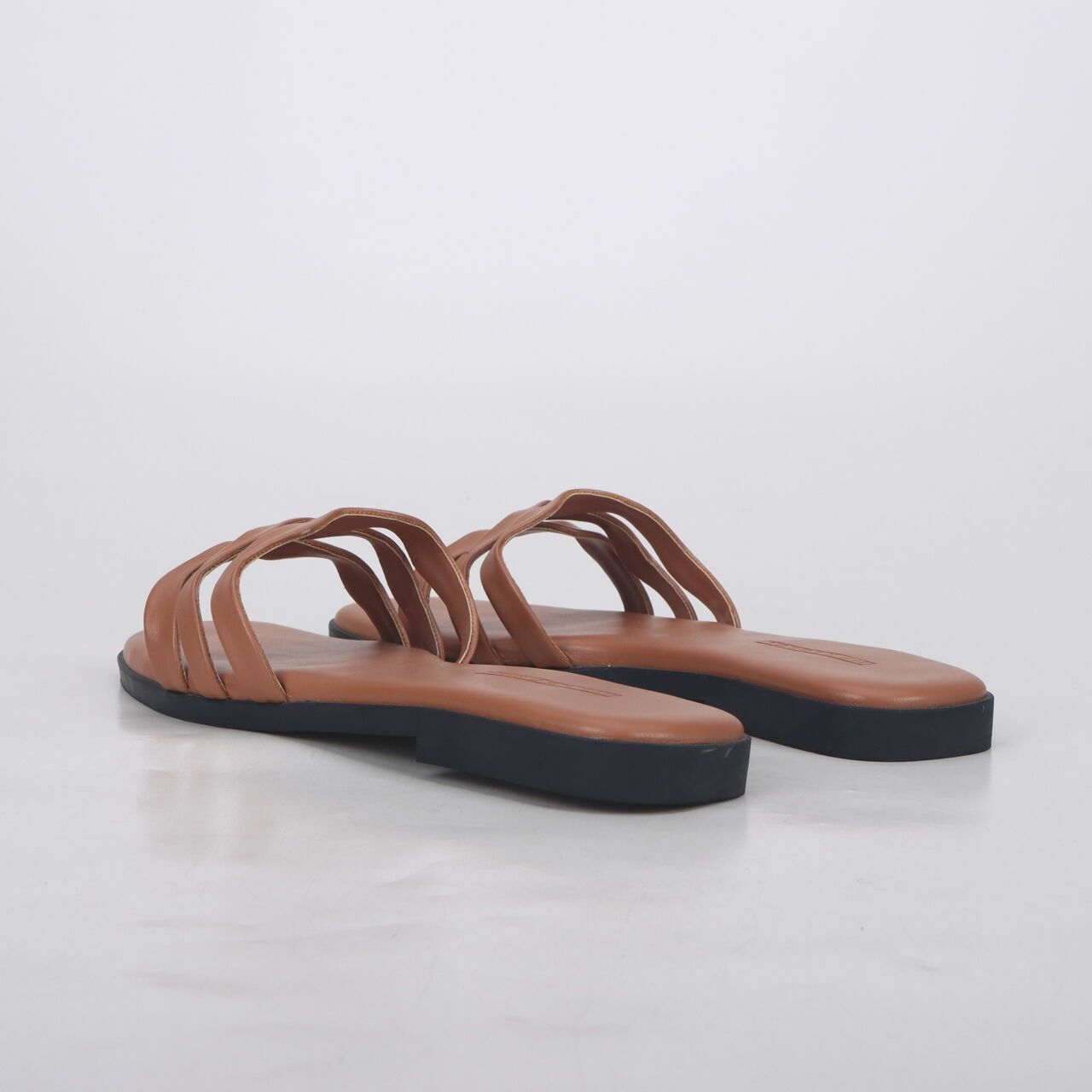 Naked Sol Sally Slides Tan Sandals