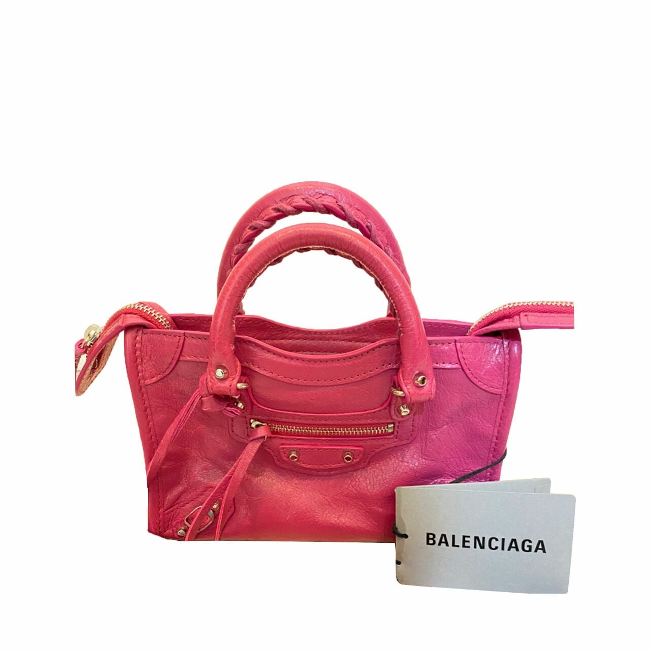 Balenciaga nano city bag in Fuchsia