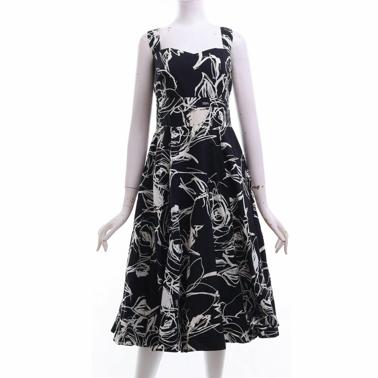 The Collection Black & White Midi Dress