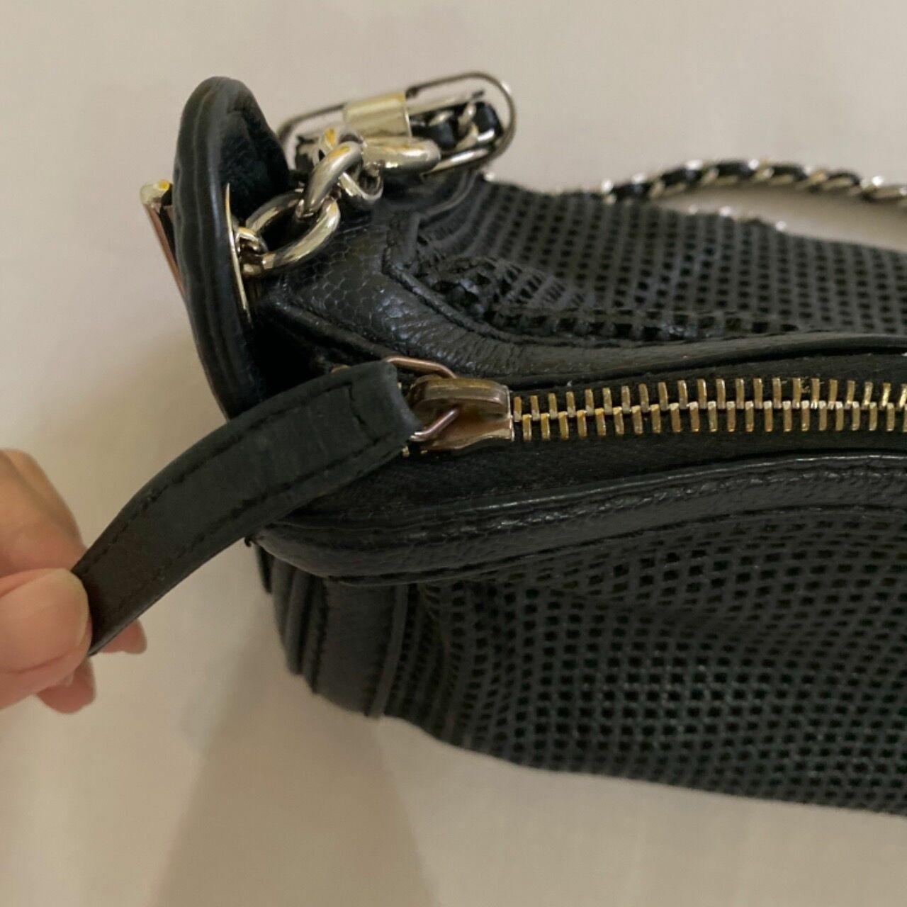 Chanel Vintage Black Shoulder Leather Bag