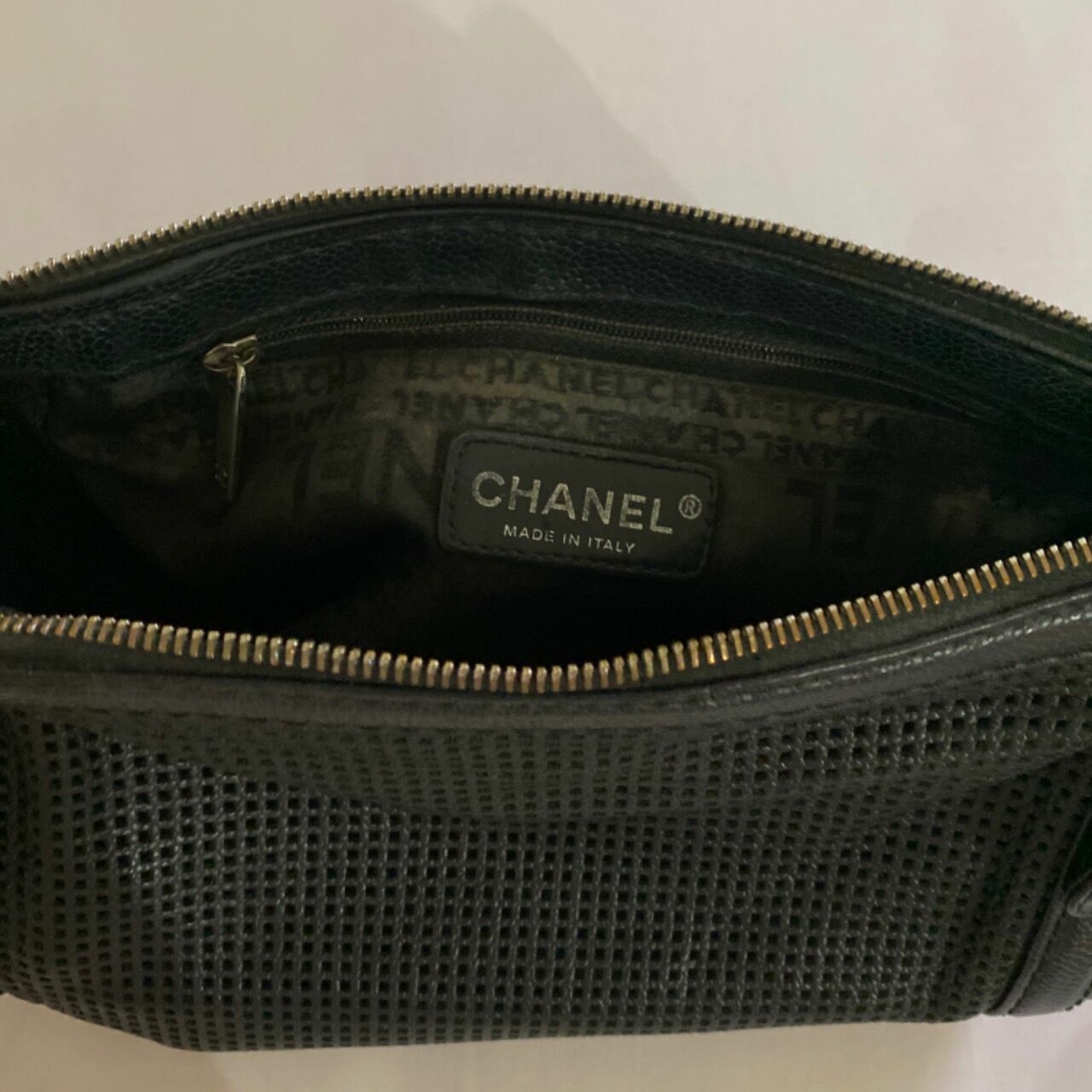 Chanel Vintage Black Shoulder Leather Bag