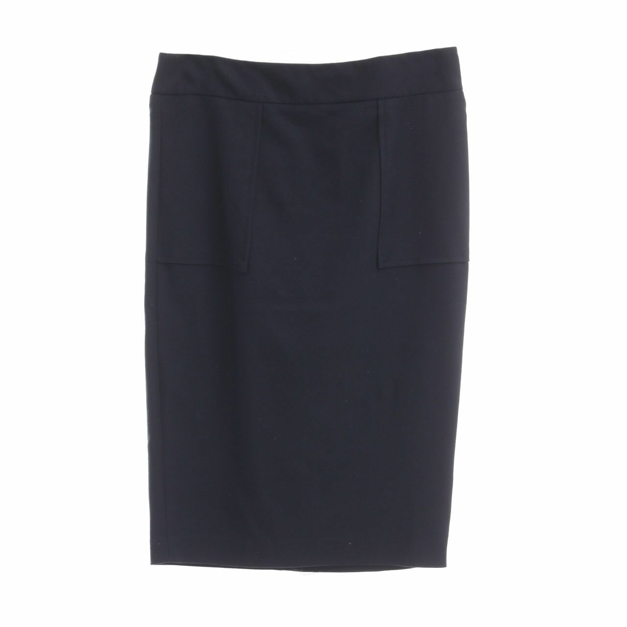 Zara Navy Midi Skirt