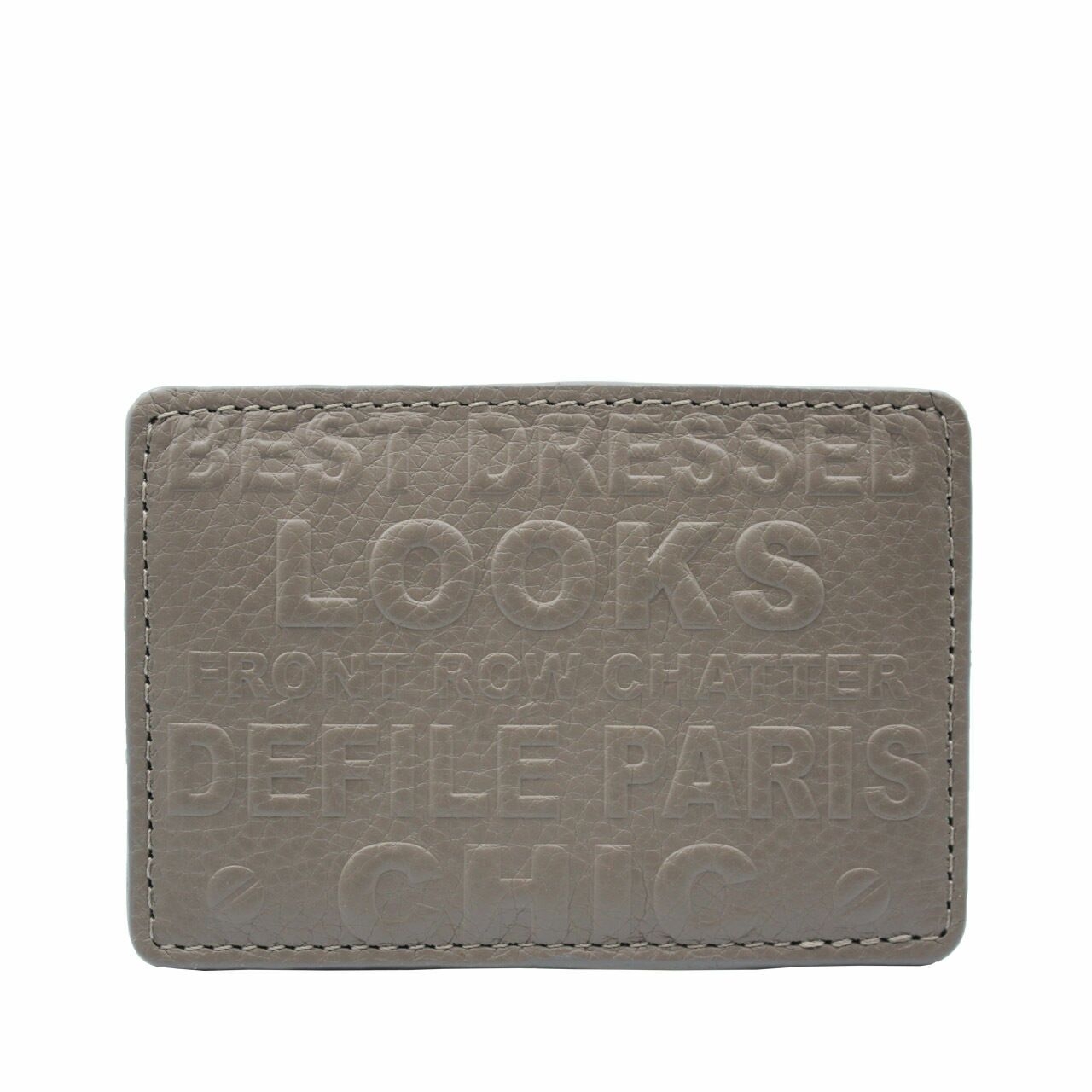 Barbara Rihl Grey Leather Card Wallet 