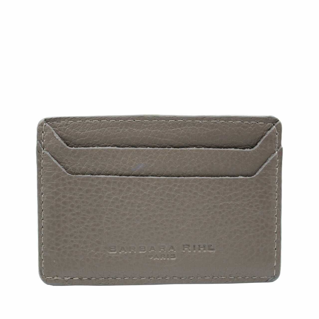 Barbara Rihl Grey Leather Card Wallet 