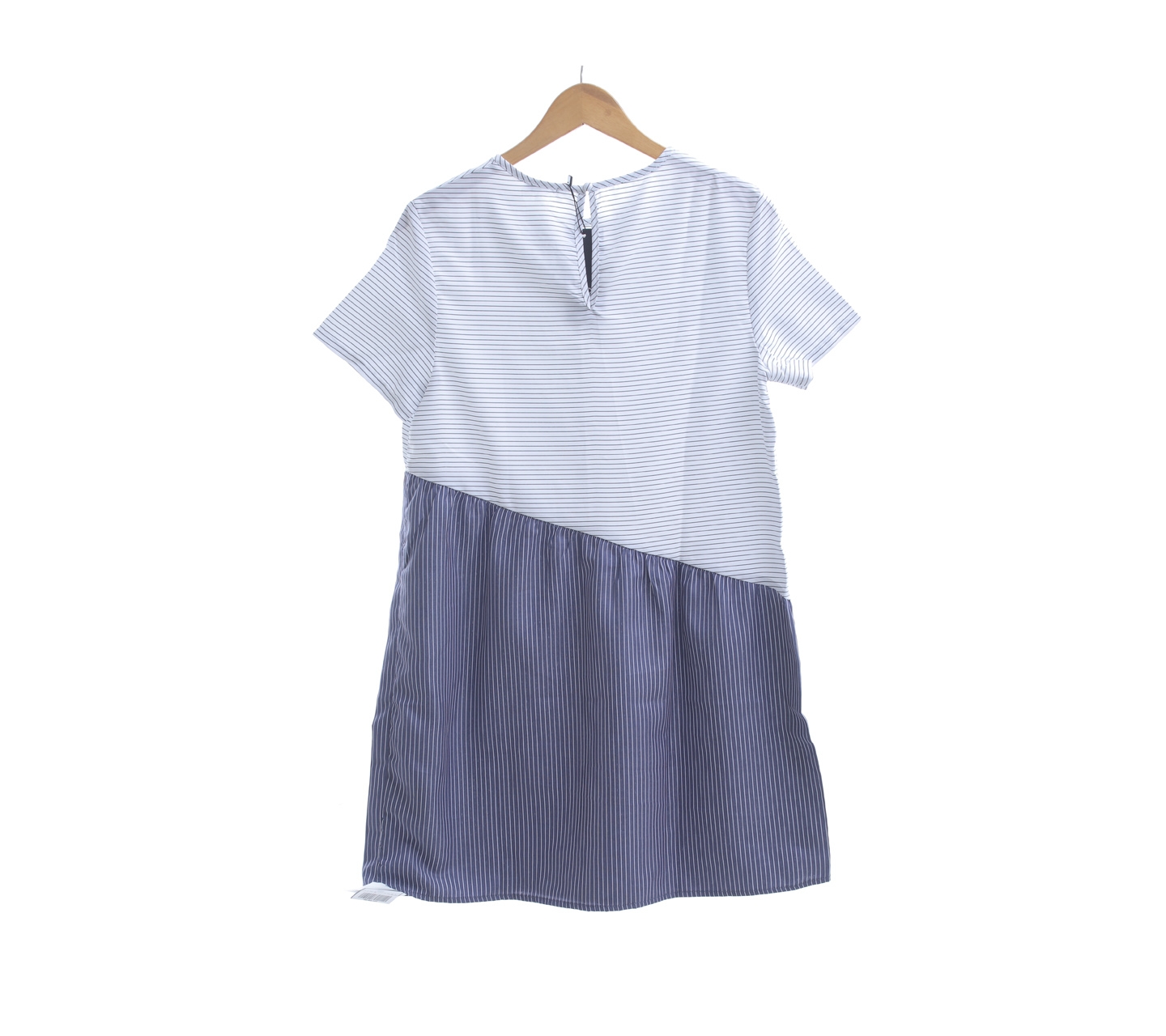 Something Borrowed Blue & White Striped Mini Dress
