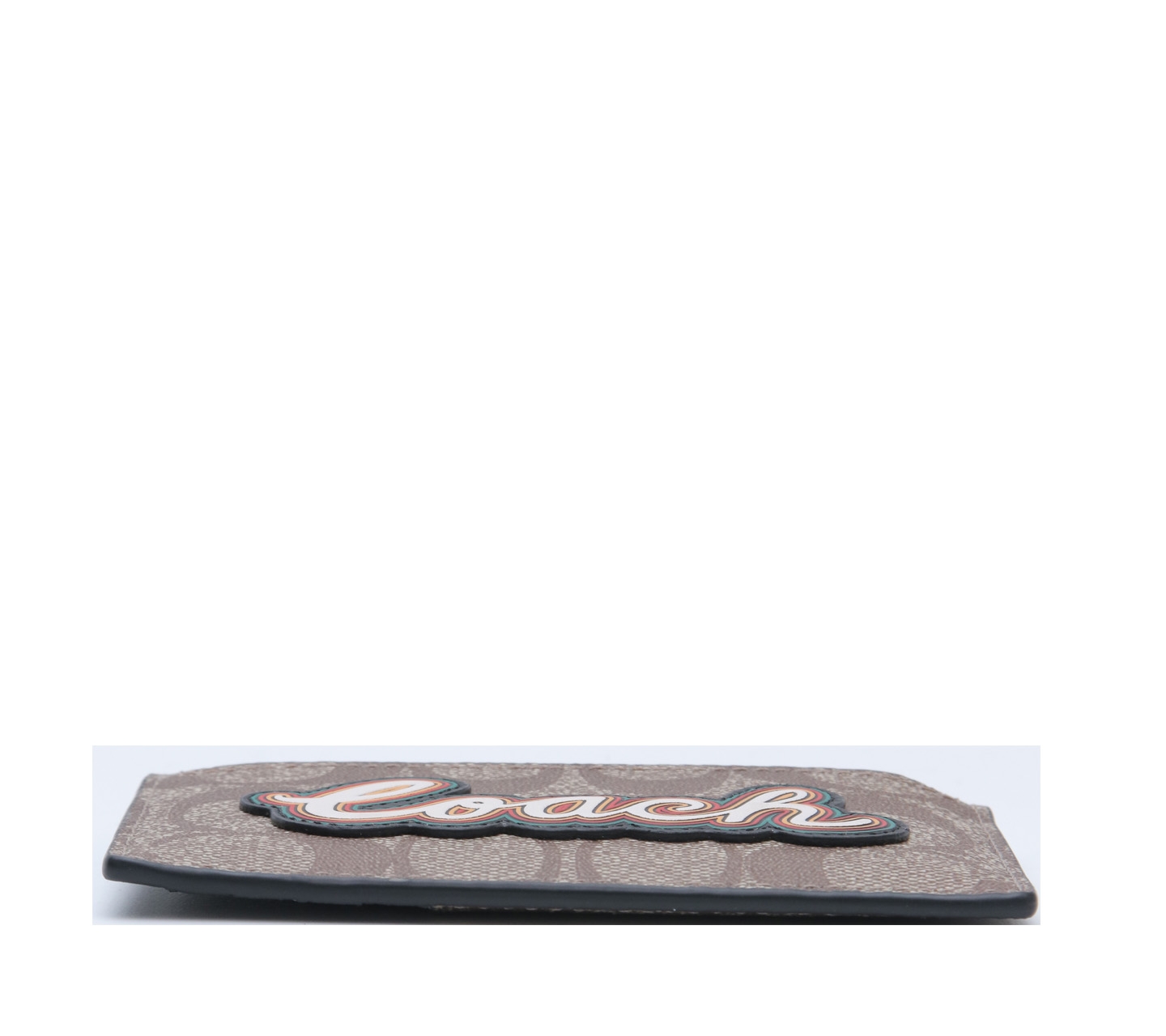 Coach Brown Signature Card Holder Wallet