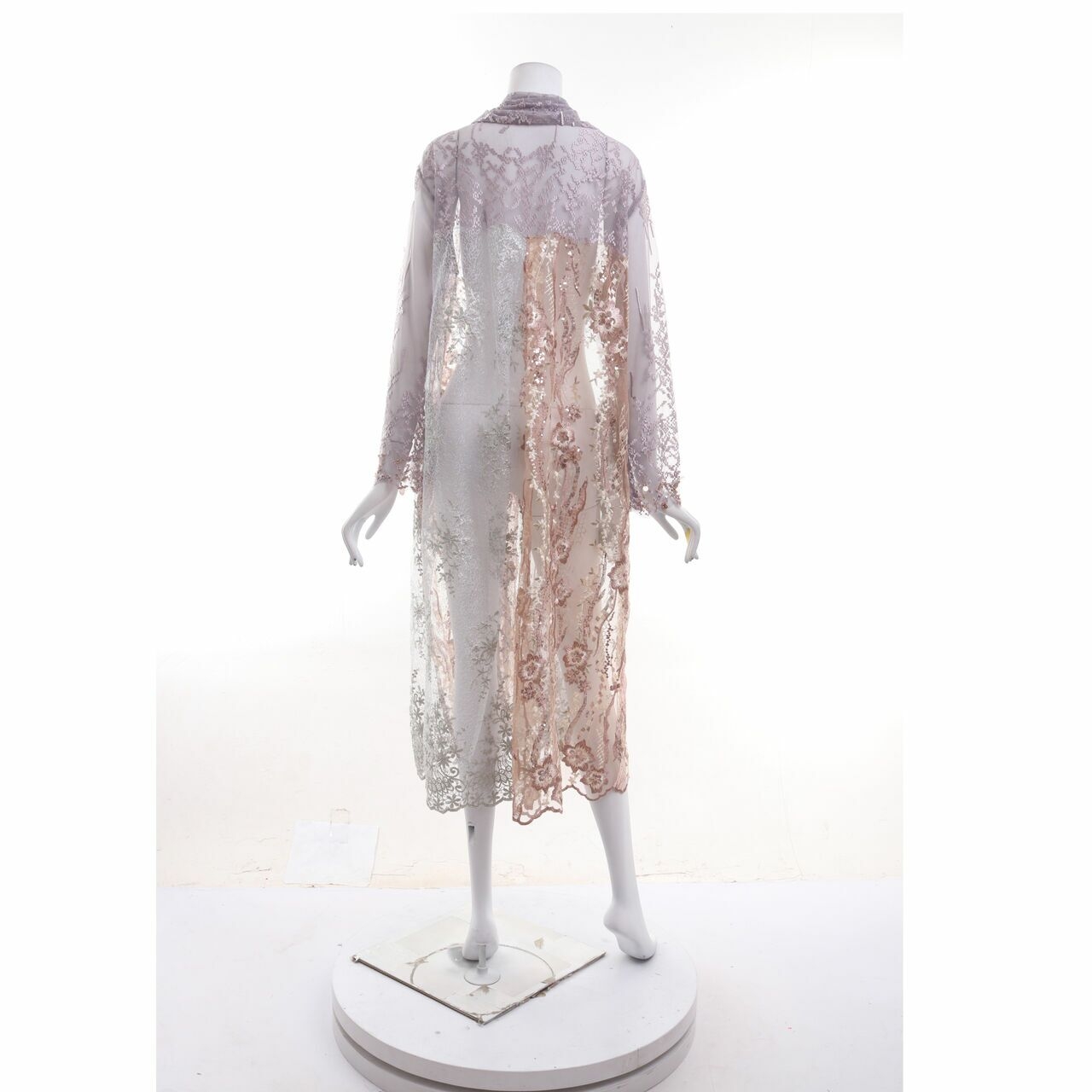 MYVB Lilac & Multi Sequin Kimono