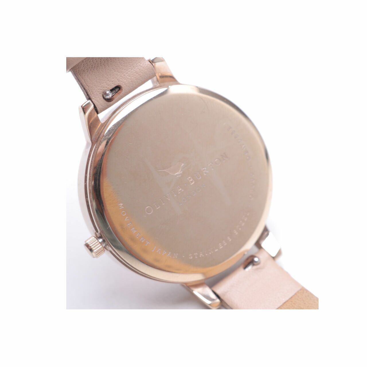 Olivia Burton Woven Dial  Toffee Pale Rose Gold Watch