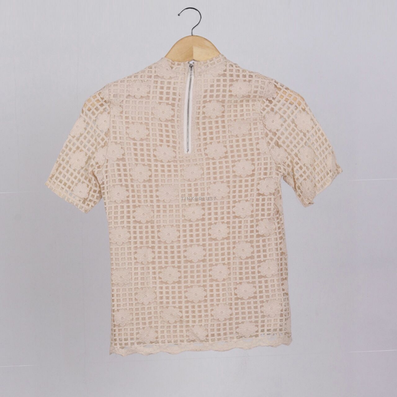 Uptown Girl Nude Blouse