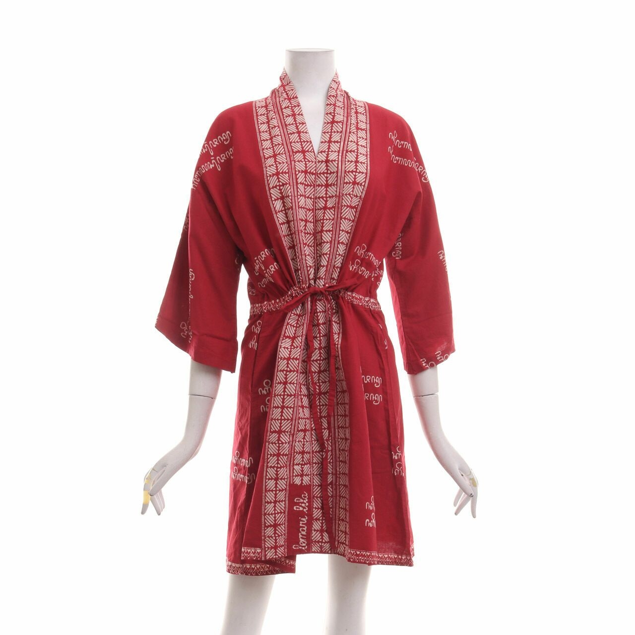 Lemari Lila Red Midi Dress