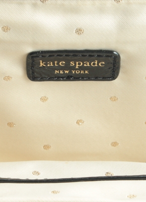 Kate Spade Black Velvet Ribbon Clutch