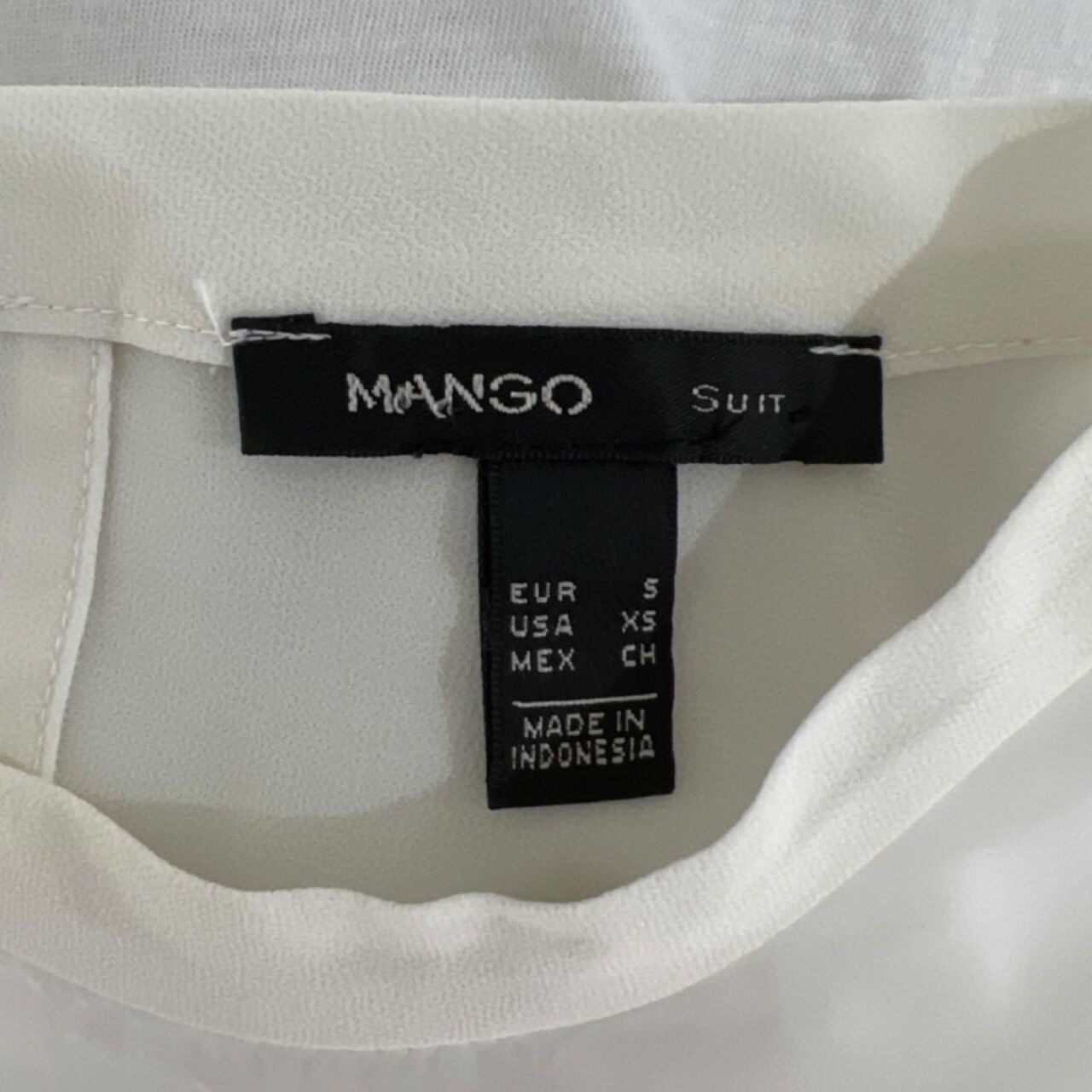 Mango White Sleeveless