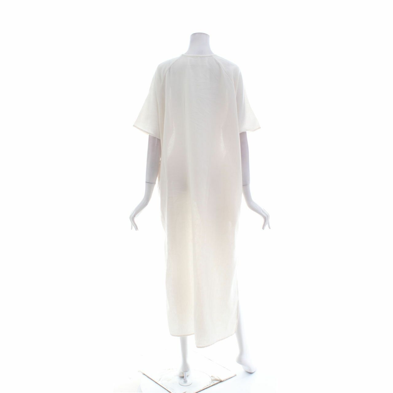 Nikicio White Label Off White V-Neck Long Dress