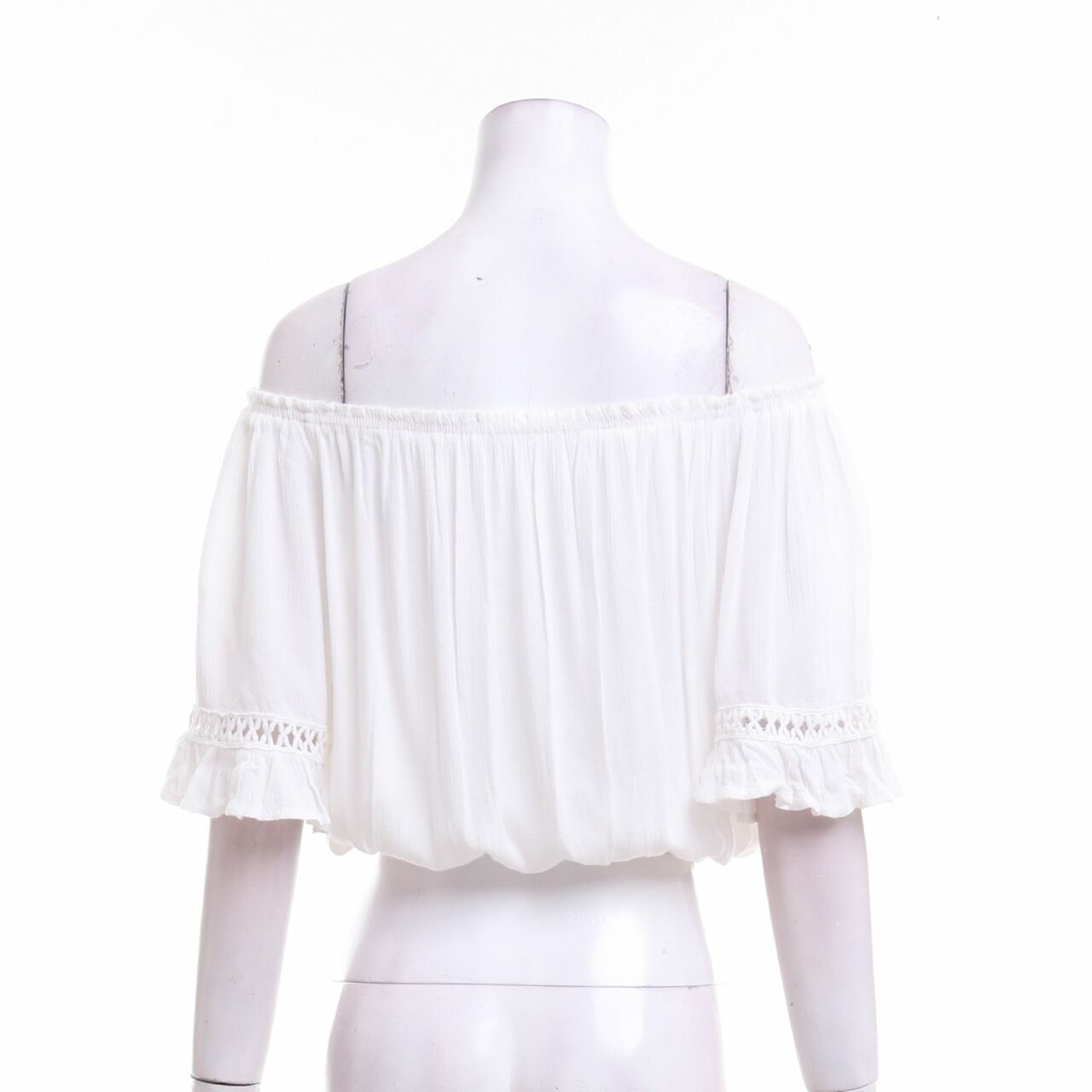 Private Collection White Lace Bardot Blouse