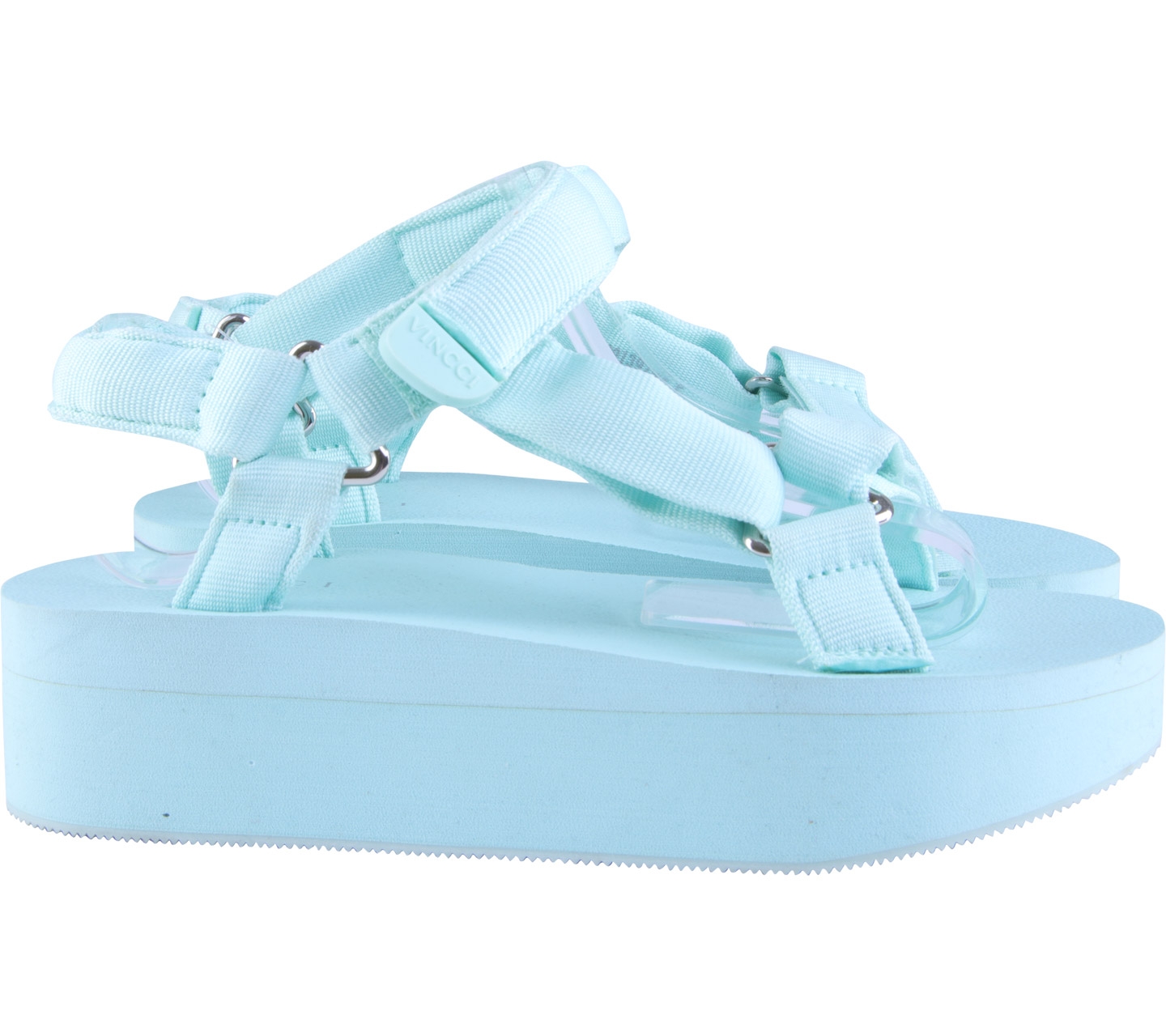 Vincci Turquoise Platform Strappy Sandals