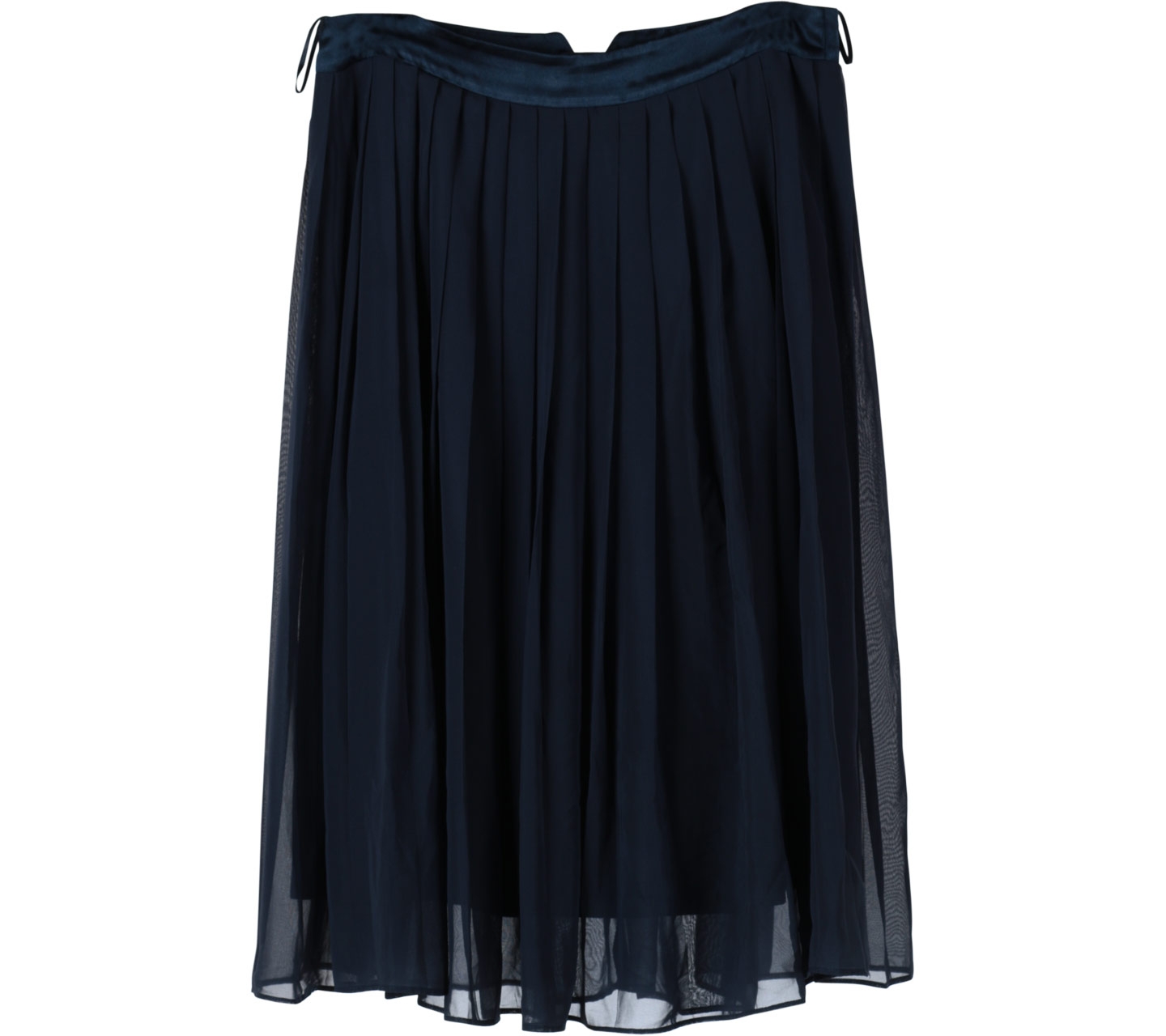H&M Blue Pleated Midi Skirt