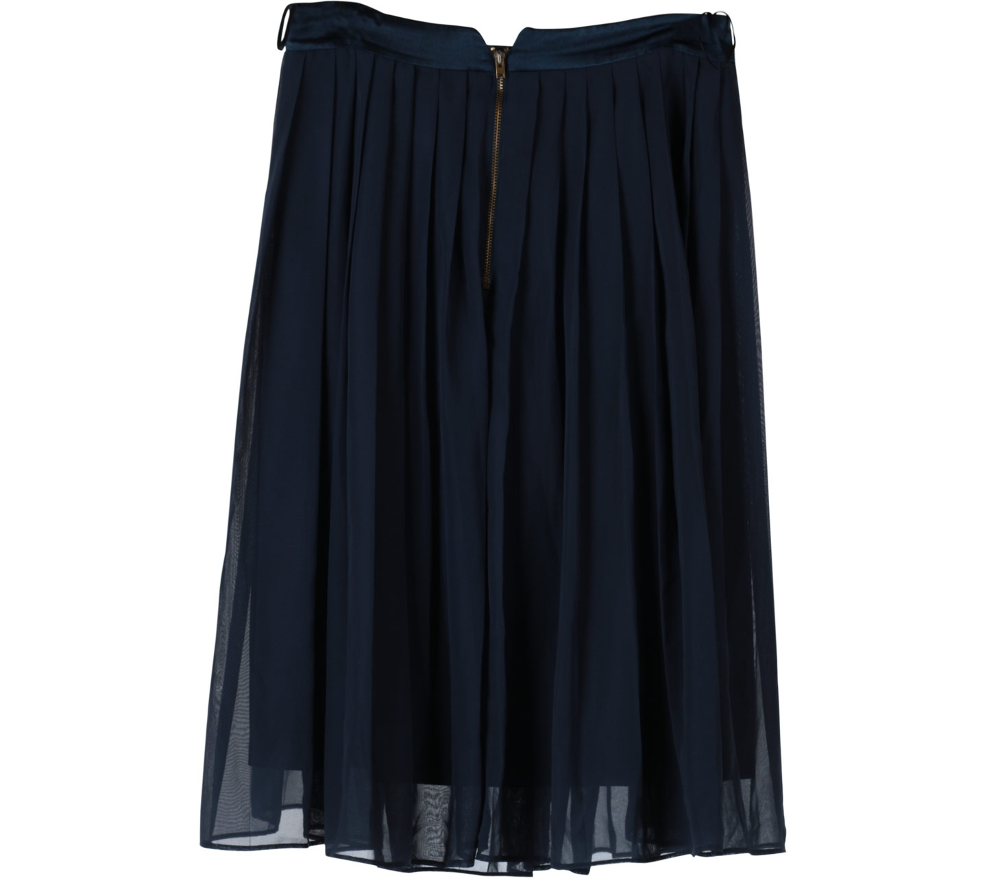 H&M Blue Pleated Midi Skirt