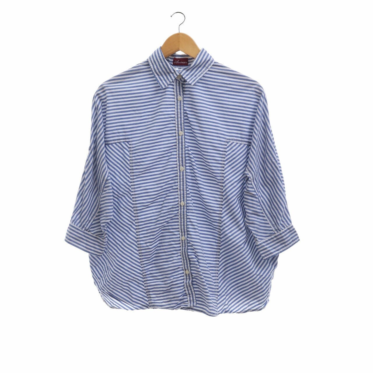 Private Collection Blue & White Stripes Shirt
