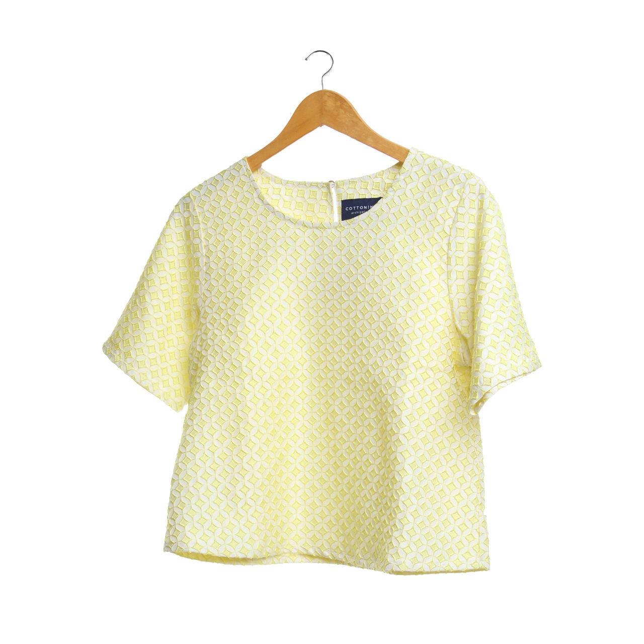 CottonInk Yellow Patterned Blouse