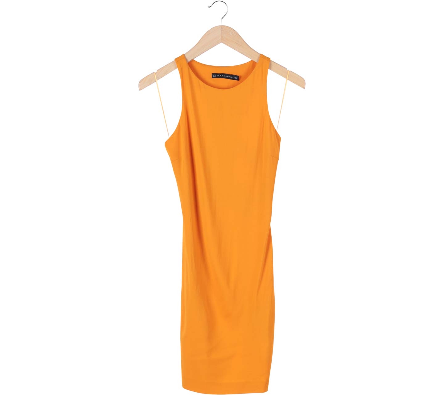 Zara Orange Cut Out Mini Dress