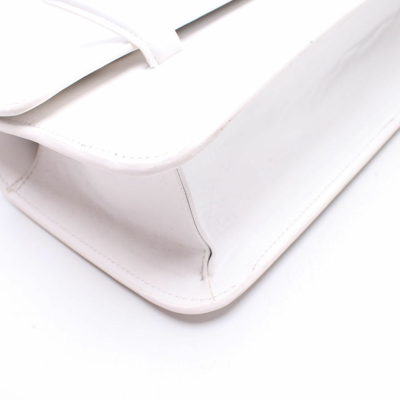 Chapelet White Leather Shoulder Bag