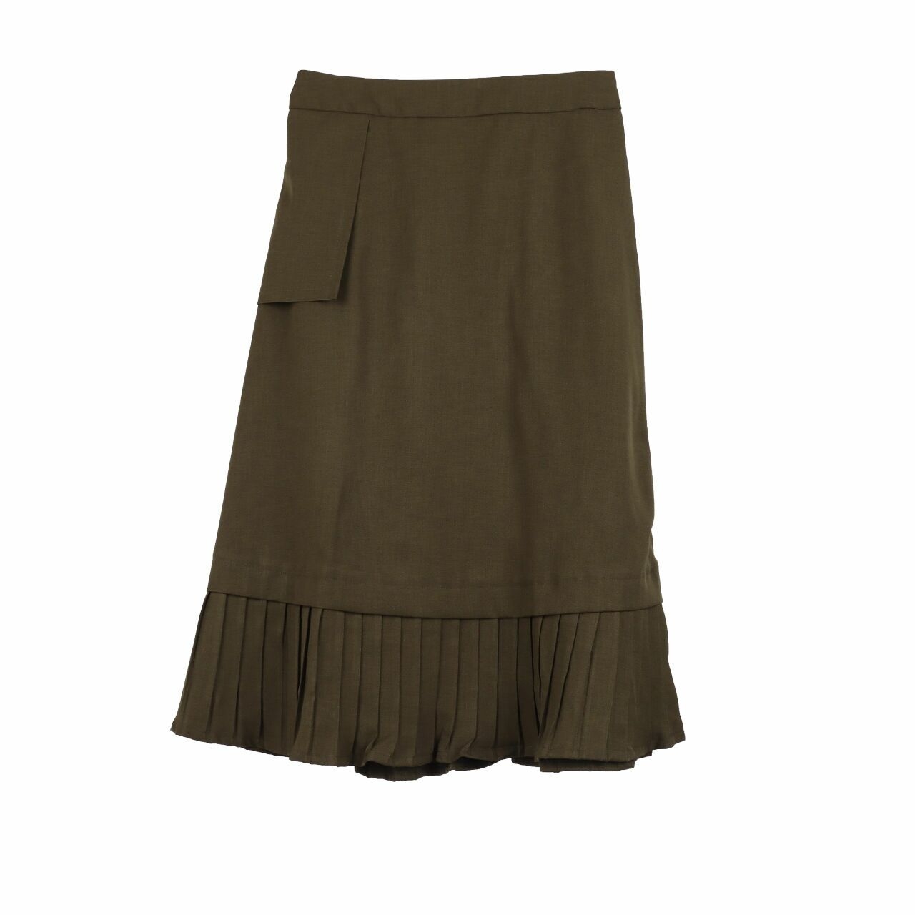 Kinkami Dark Green Midi Skirt
