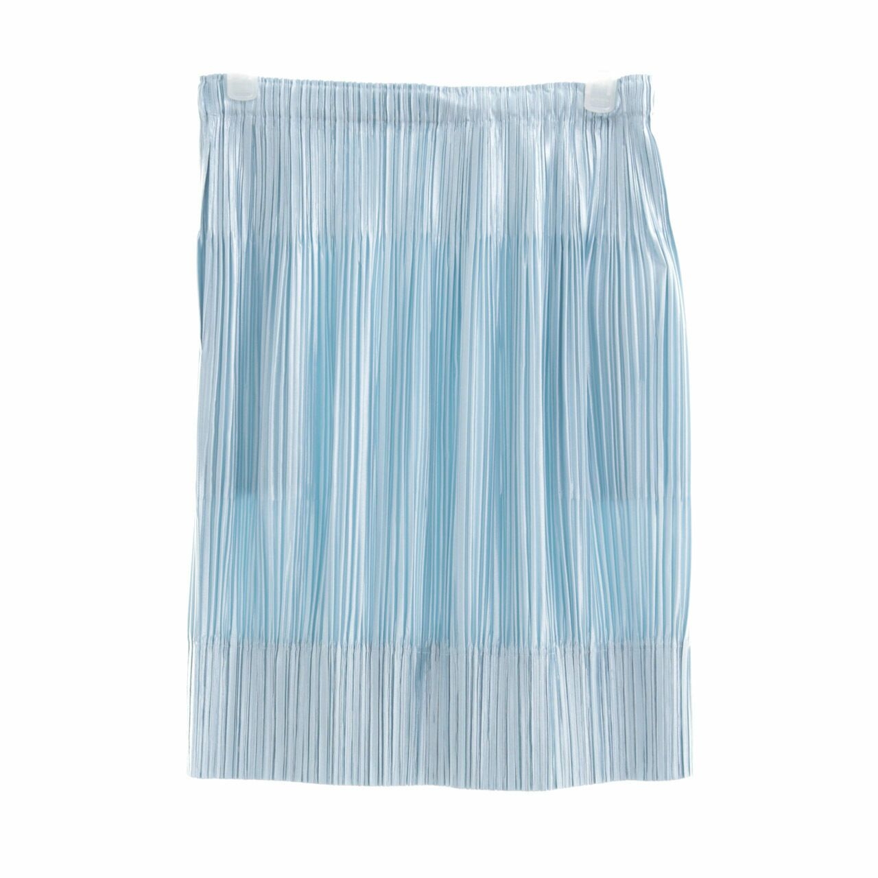 Pleats Please Blue Mini Skirt
