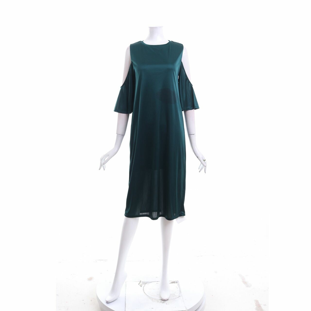 Zara Dark Green Midi Dress