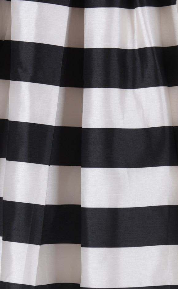 Black and White Striped Skirt