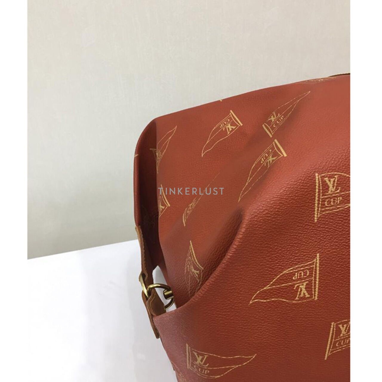 Louis Vuitton Vintage 45 Limited Edition Red America Cup Keepall 1994 Travel Bag