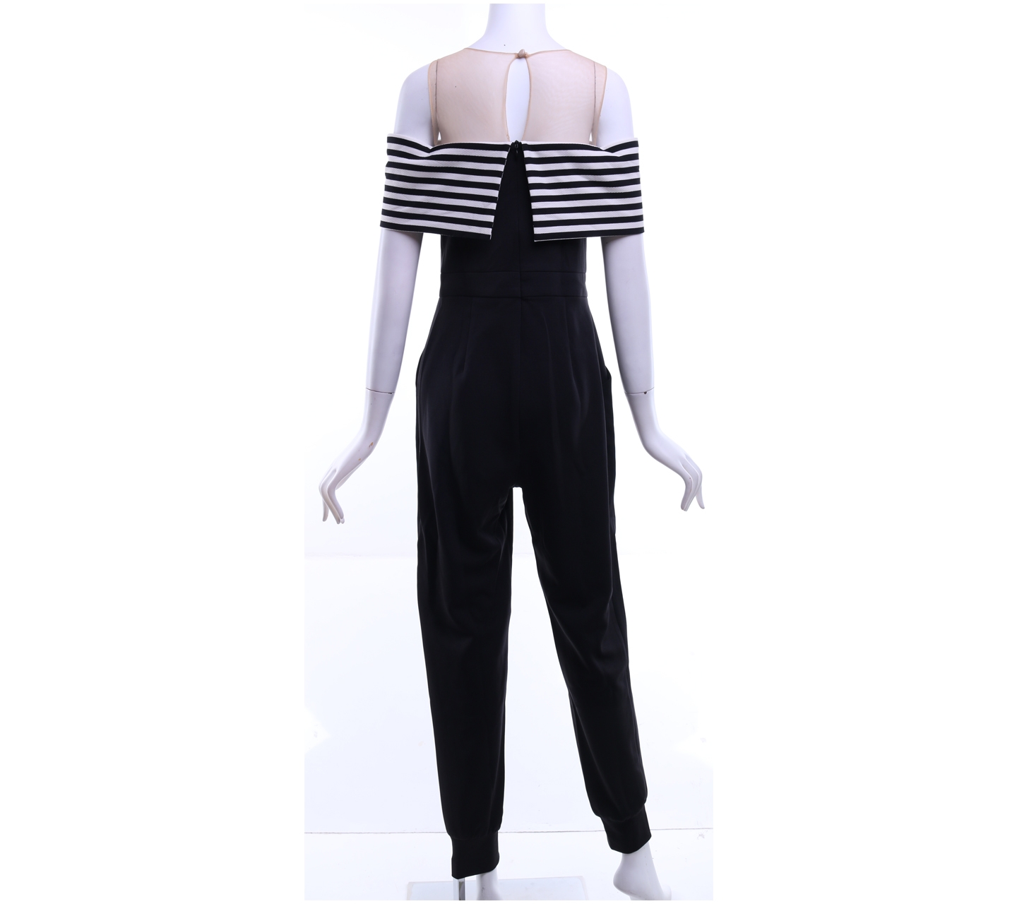 Missori Black Striped Jumpsuit