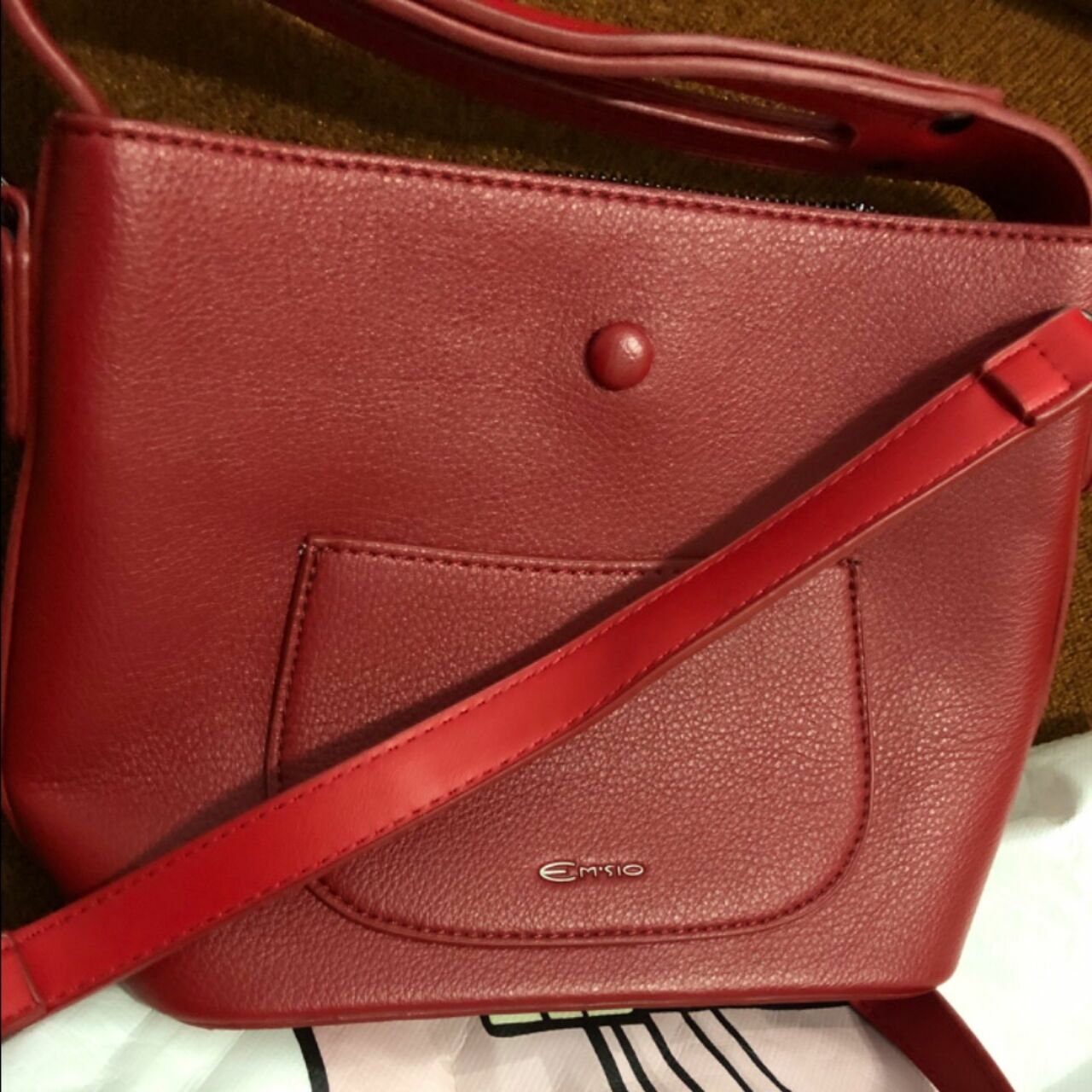 Elizabet Emsio Red Sling Bag