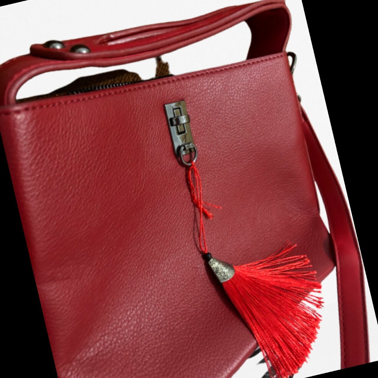 Elizabet Emsio Red Sling Bag
