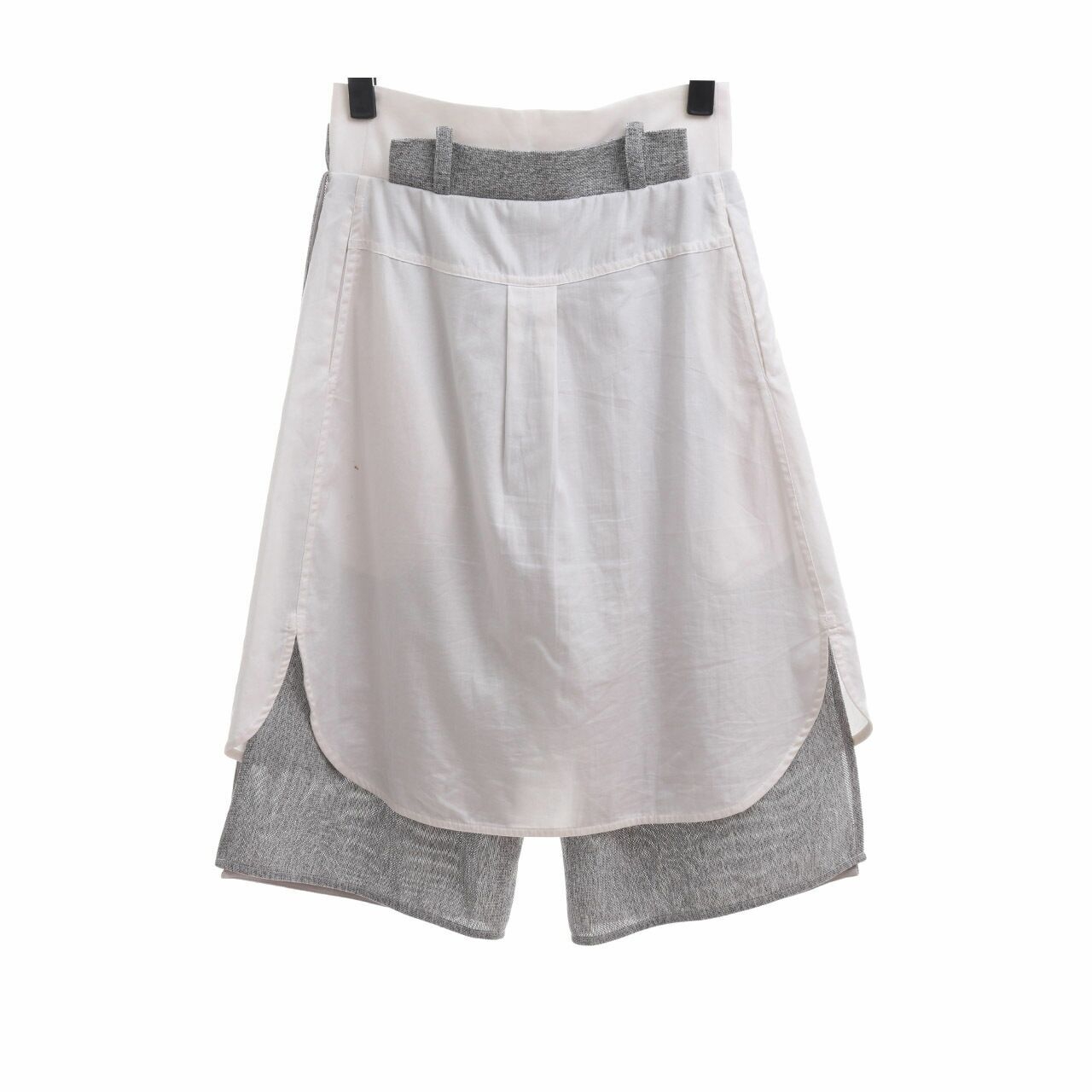 Steventai Grey & White Cropped Pants