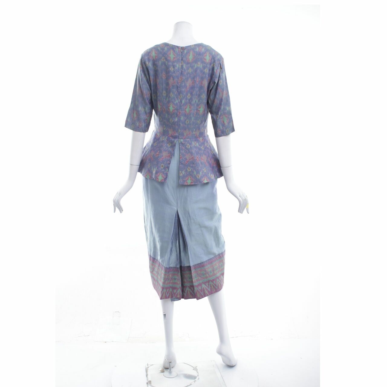 Ikat Indonesia By. Didiet Maulana Multicolor Patterned Midi Dress