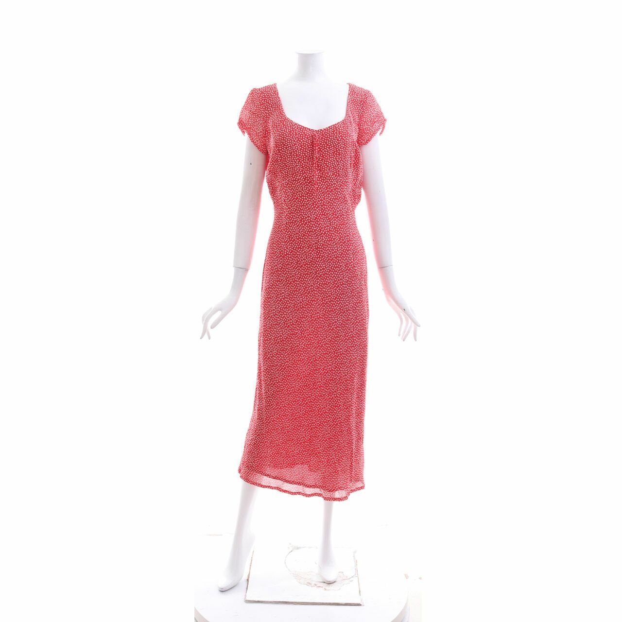 Laura Ashley Red Midi Dress