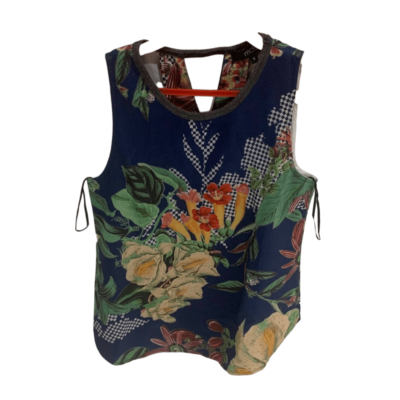 MDS Blue Floral Sleeveless