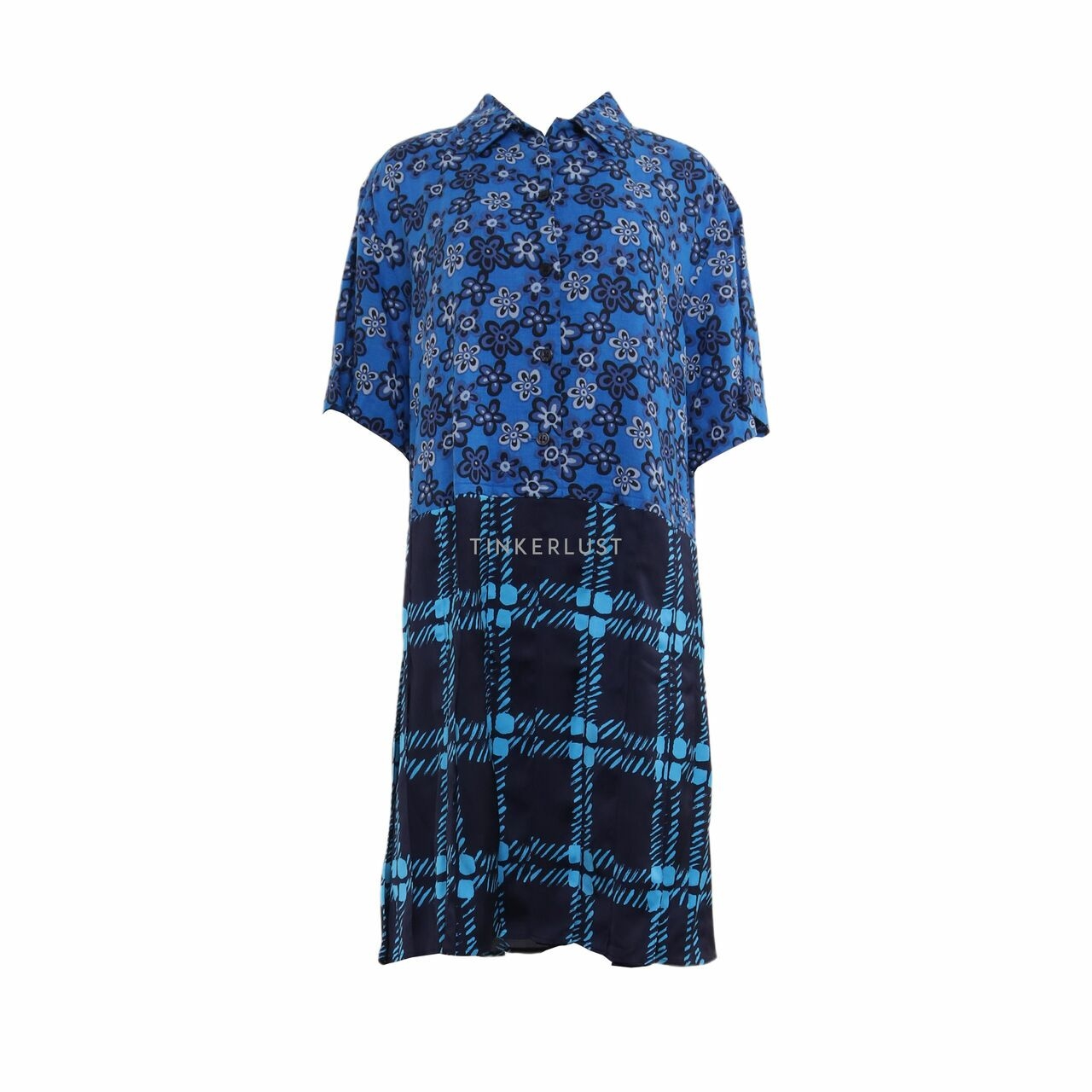 Marni x UNIQLO Blue Floral Mini Dress