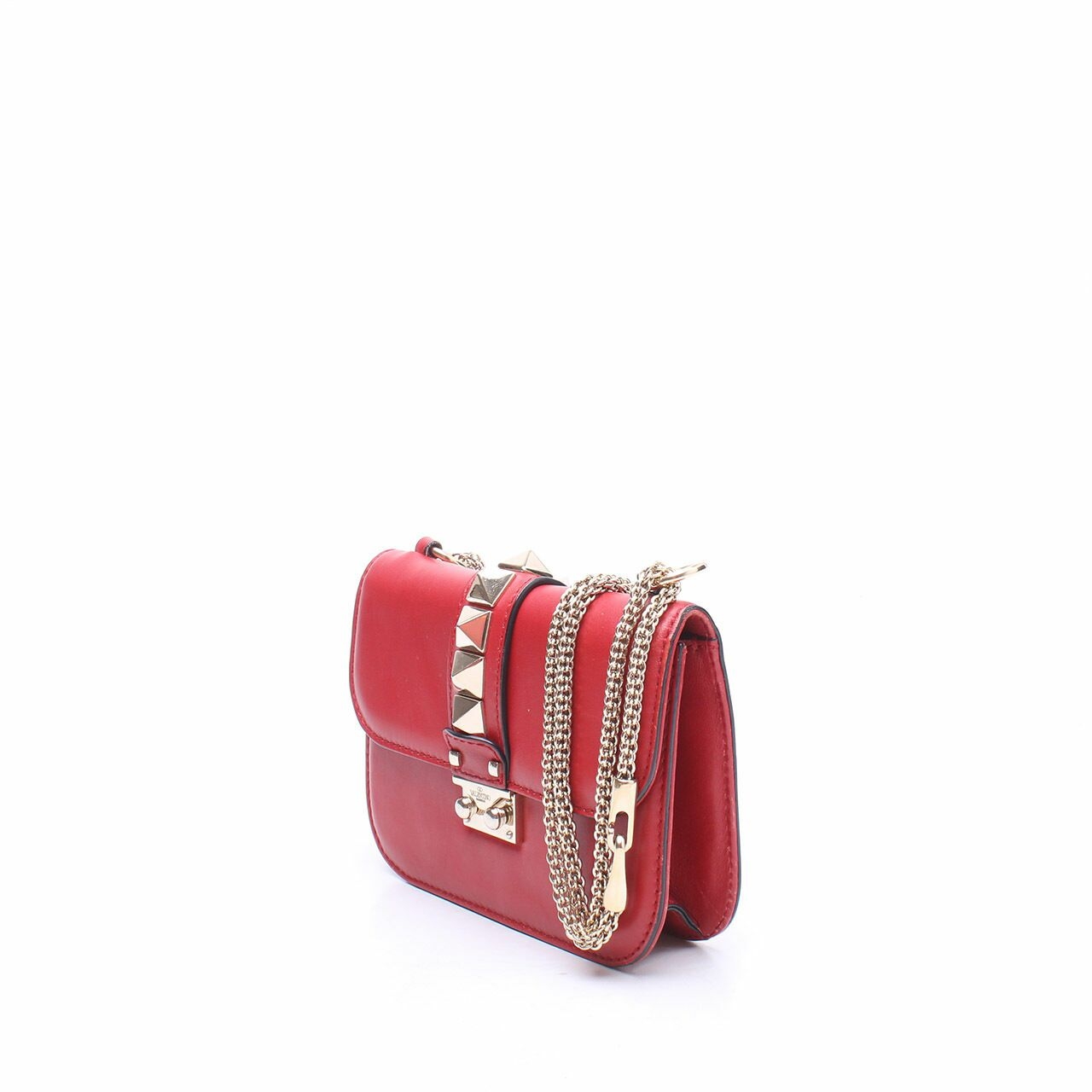 Valentino Garavani Red Studded Sling Bag