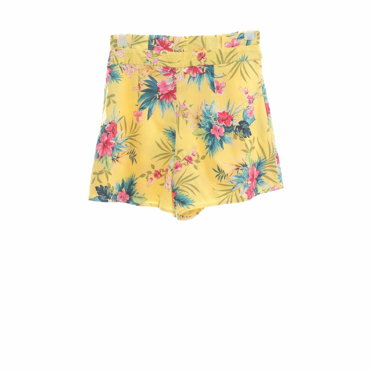 Forever 21 Yellow Floral Short Pants